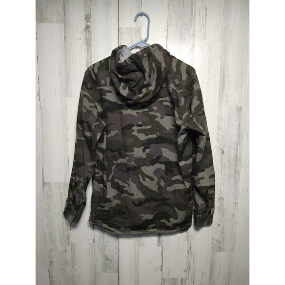 Molokai Surf Co Hooded Shirt Mens Size M Camoflague Long Sleeve - Picture 5 of 8